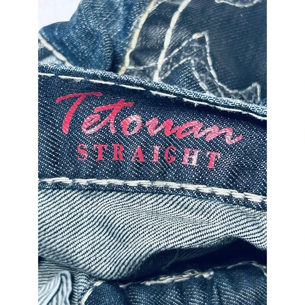 MEK Denim Jeans Mens 30x34 Tetoman Straight Leg Western Rock Rodeo Big Pockets